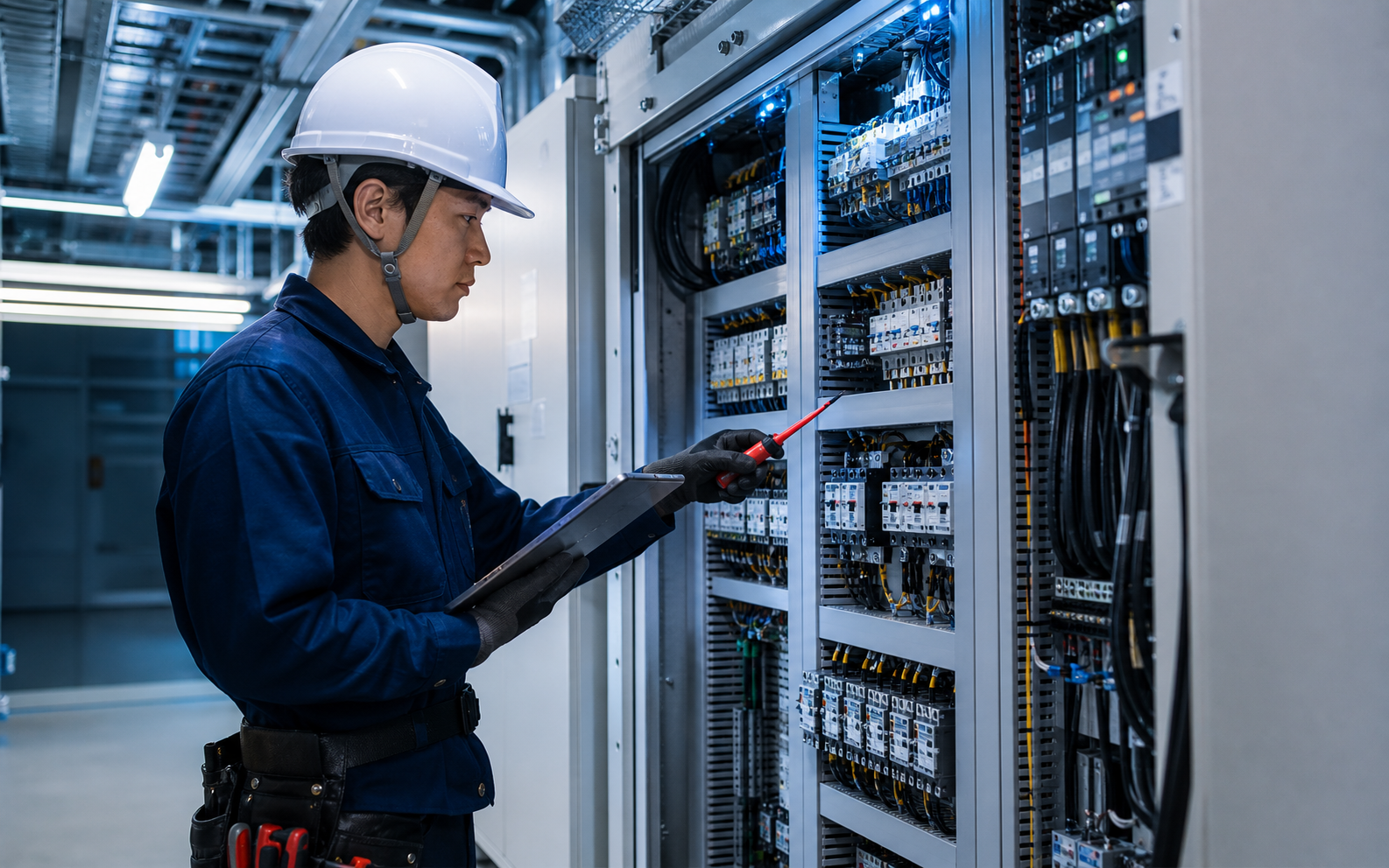 電気設備工事の点検イメージ